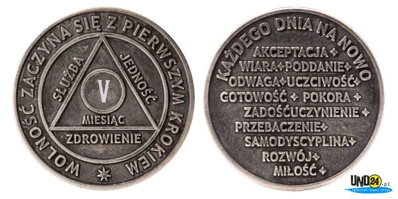 Medal 5. Miesiąc trzeźwości